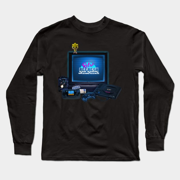 Mega Drive Nostalgia Tee Long Sleeve T-Shirt by Retro Refresh